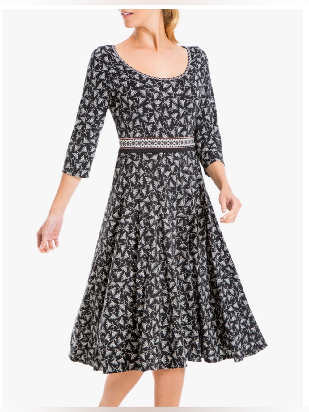Max Studio 3/4 Sleeve Floral Print
